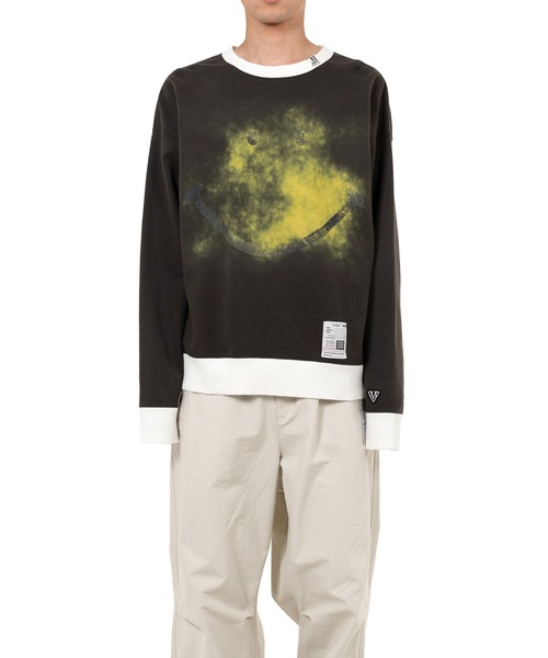 MIHARA YASUHIRO スパンコール スウェット トレーナー Maison MIHARAYASUHIRO/メゾン ミハラヤスヒロ/EMBELLISHED DISTRESSED