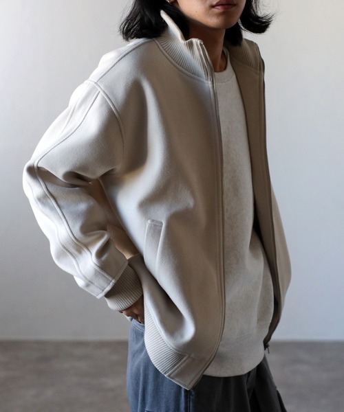 「CREARE -LINO-」 ジップアップブルゾン M ブラック メンズ_画像4