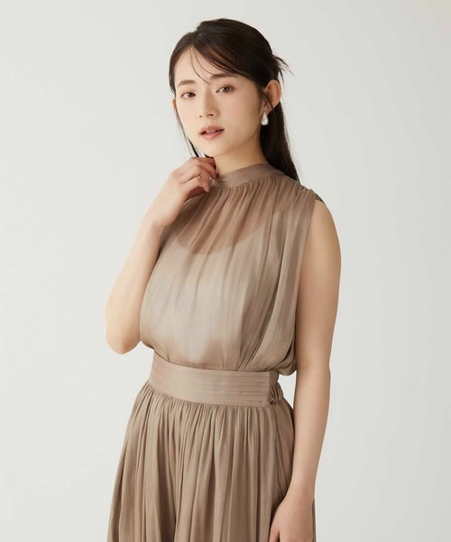 ブラウス シャツ 「Luan」SHINY RIBBON BLOUSE/シャイニーリボンブラウス レディース