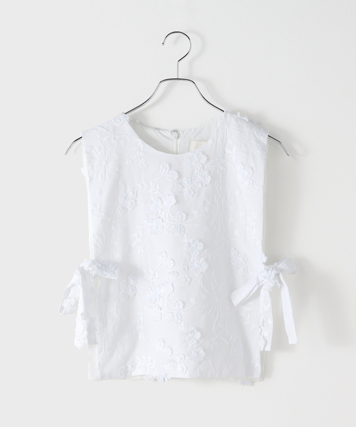 ブラウス シャツ MAISON GUILLEMETTE/メゾンギヨメット EMBROIDERE FLOWERS BL ブラウス レディース