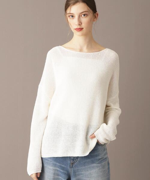 「DRESSTERIOR」 長袖ニット 36 オフホワイト レディース