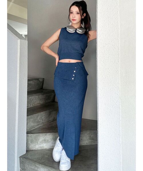 RESEXXY（リゼクシー） スカート ウエストデザインタイトニット