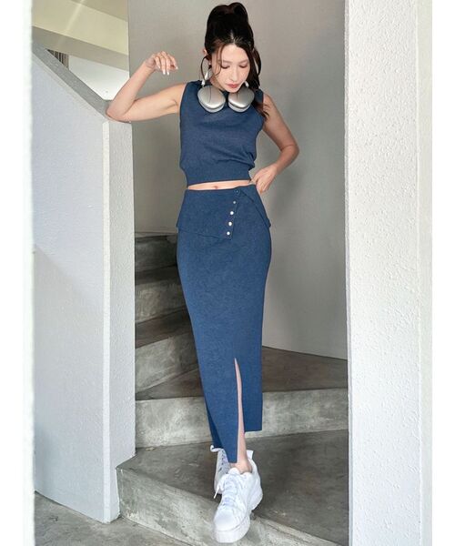 RESEXXY（リゼクシー） スカート ウエストデザインタイトニット