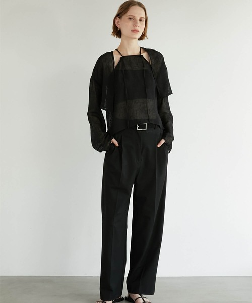 【LA PEAU DE GEM】two piece linen like top two piece linen like tops – LA PEAU DE GEM