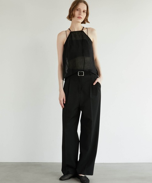 トップス LA PEAU DE GEM two piece linen like top two piece linen like tops – LA PEAU DE GEM
