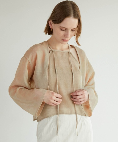 la peau de gem ブラウス シャツ 「LA PEAU DE GEM」two piece