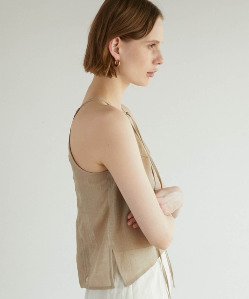 【LA PEAU DE GEM】two piece linen like top two piece linen like tops – LA PEAU DE GEM