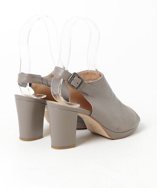 「PICHE ABAHOUSE」 ヒールサンダル 35 グレー レディース_画像2