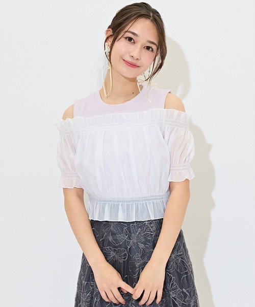 WILLSELECTION（ウィルセレクション） tシャツ レイヤード風オフショル 