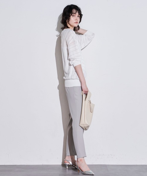 「la.f…」 長袖ニット 9号 ホワイト系その他 レディース_画像5