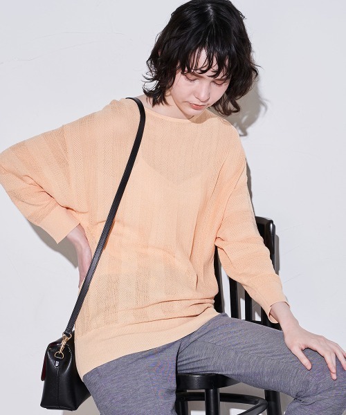 「la.f…」 長袖ニット 9号 ホワイト系その他 レディース_画像7