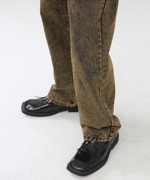 「Ressaca」 加工デニムパンツ M ブラウン メンズ