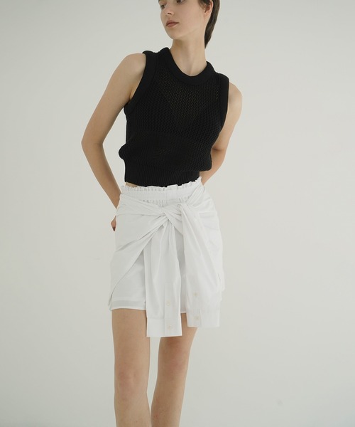 CLANE（クラネ） パンツ SHIRT DETAIL SHORT PANTS レディース