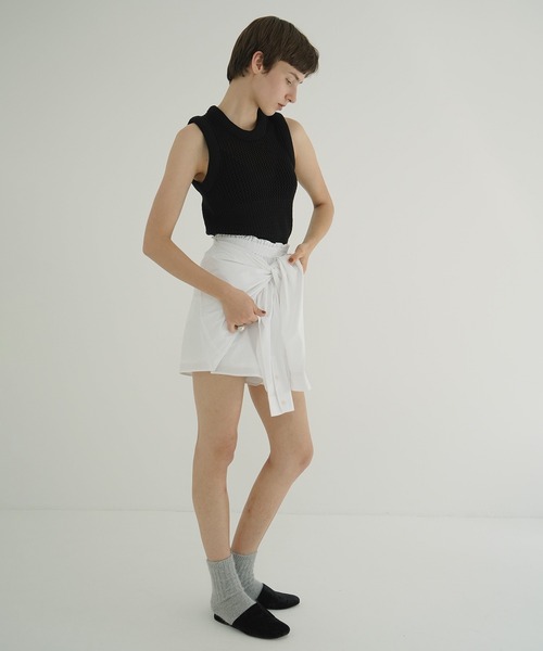 CLANE（クラネ） ワイドパンツ パンツ SHIRT DETAIL SHORT PANTS