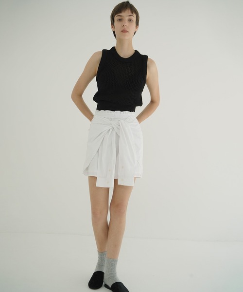CLANE（クラネ） ワイドパンツ パンツ SHIRT DETAIL SHORT PANTS