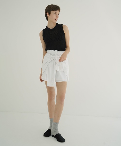 CLANE（クラネ） ワイドパンツ パンツ SHIRT DETAIL SHORT PANTS