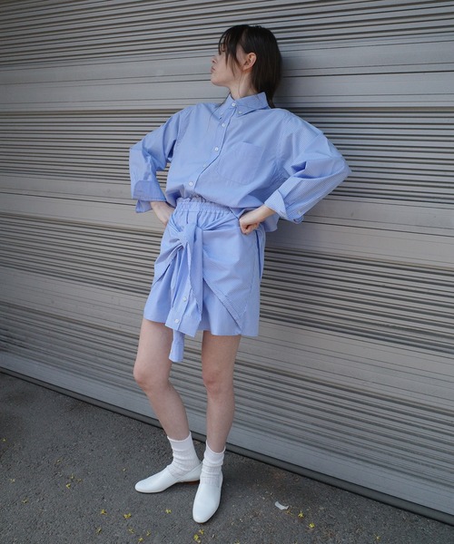 CLANE（クラネ） ワイドパンツ パンツ SHIRT DETAIL SHORT PANTS