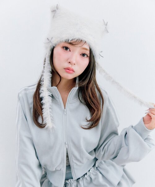 edit for lulu アルパカシャギーニットキャップ EDIT. FOR LULU アルパカMIXシャギーニットキャップ - メルカリ