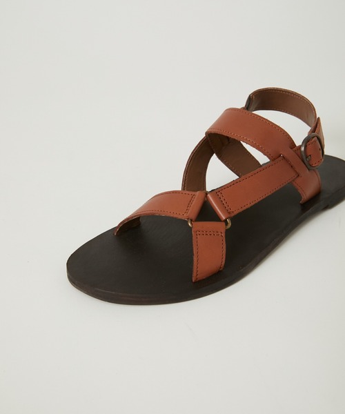 「MADULI」 フラットサンダル 36 ブラウン レディース_画像7