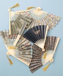 扇子 うちわ ウィリアムモリス柄 木製 洋柄 ...の詳細画像2