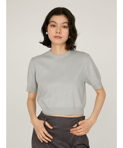 emmi カーディガン 「限定カラー」emmiロゴアンサンブルニットトップス