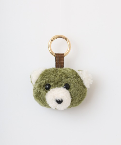 チャーム モコモコくまさん アニマルぬいぐるみバッグチャーム