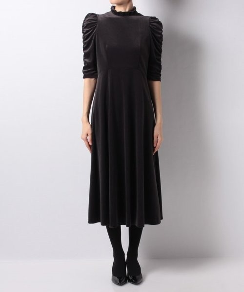 「LOULOU WILLOUGHBY」 7分袖ワンピース 1 グレー系その他 レディース_画像5