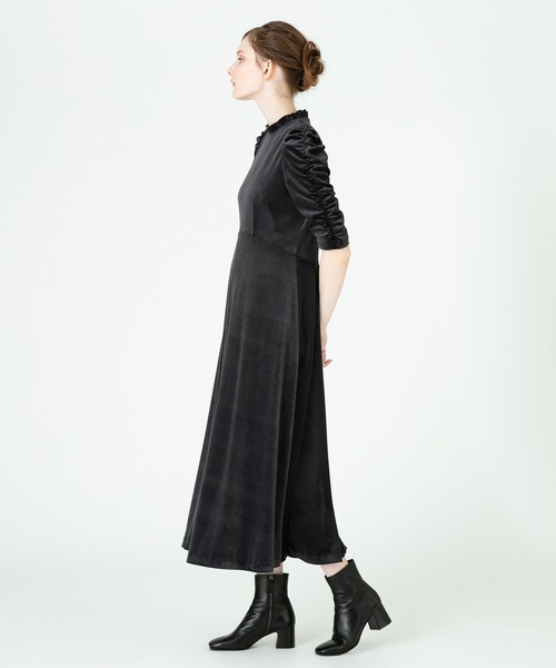「LOULOU WILLOUGHBY」 7分袖ワンピース 1 グレー系その他 レディース_画像8