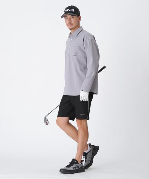 シャツ 「PING APPAREL」ストレッチ布帛オーバーシャツ 「NATIVE