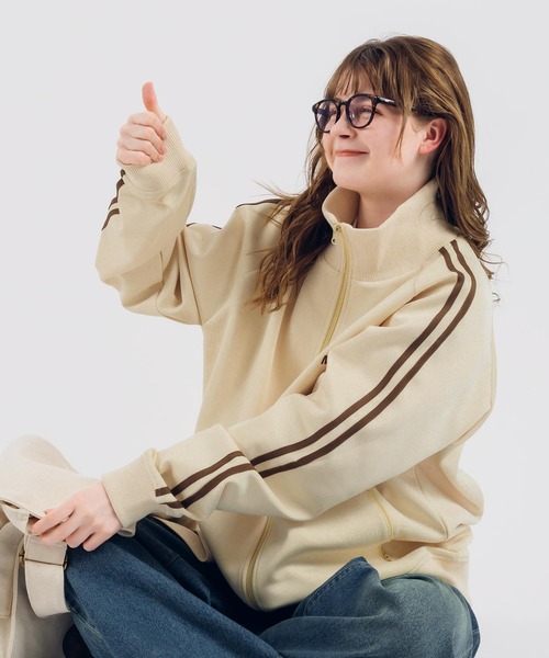 MUHET 「MUHET」 ジャージブルゾン X-LARGE アイボリー レディース