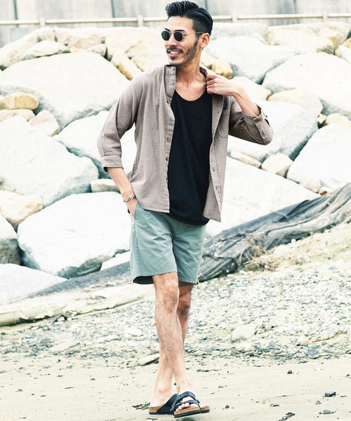 「JIGGYS SHOP」 「roshell」7分袖シャツ X-LARGE ホワイト系その他 メンズ_画像2