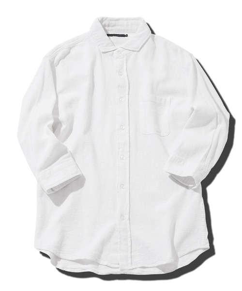 「JIGGYS SHOP」 「roshell」7分袖シャツ X-LARGE ホワイト系その他 メンズ_画像9