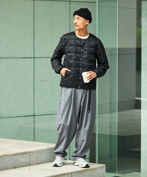FREAK'S STORE TAION ダウンジャケット　Lサイズ　ブラック FREAK'S STORE（フリークスストア） 「TAION」ダウンジャケット LARGE