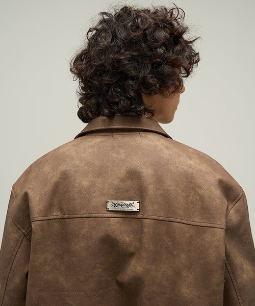 VIBGYOR ブルゾン アウター 「ABREATH」ヴィンテージライクショートPU