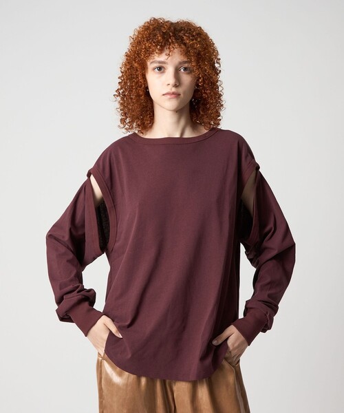 6(ROKU) tシャツ 「別注」「INSCRIRE for 6」HOLE LONG SLEEVE T