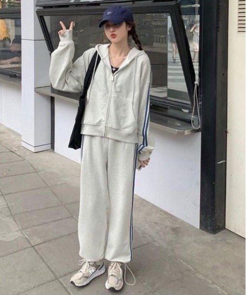 ジャージ 「25年秋冬新作」サイドラインZIPパーカー×サイドライン