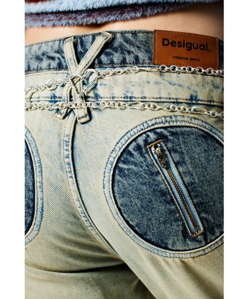 Desigual（デシグアル） ベルト ハートモチーフドレープチェーンベルト