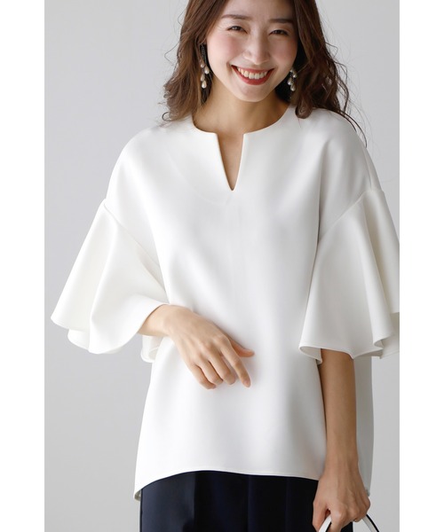 「Ehre style」 半袖カットソー FREE ブラック レディース_画像6