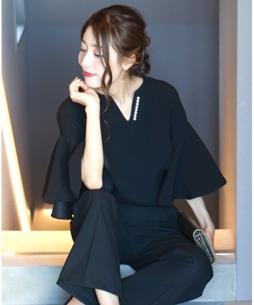 「Ehre style」 半袖カットソー FREE ブラック レディース_画像8