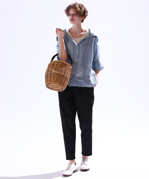 「Kelen」 7分袖ブラウス M ライトグレー レディース_画像4