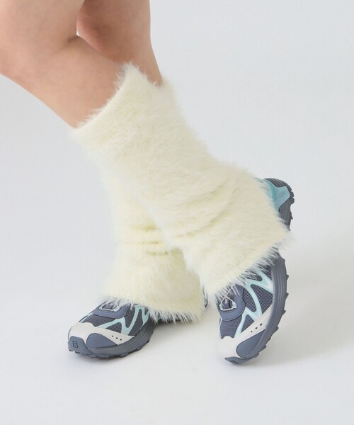 Ray BEAMS（レイ ビームス） レッグウォーマー フェイク ファー レッグ