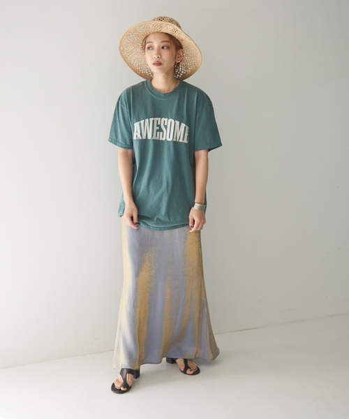 「NOMINE」 半袖Tシャツ フリー グレー系その他2 レディース_画像2