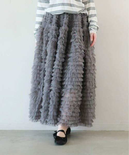 Olu. ボリュームティアードスカート ボリュームティアードスカート