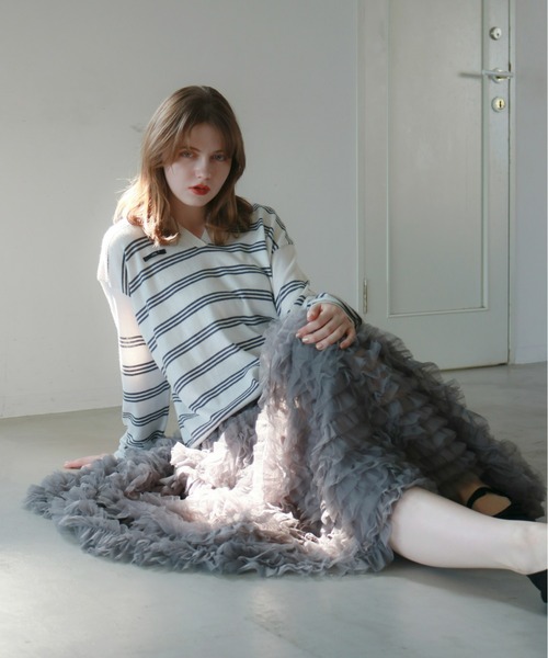 mic by Olu. スカート ティアードチュールスカート : ZOZOTOWN Yahoo