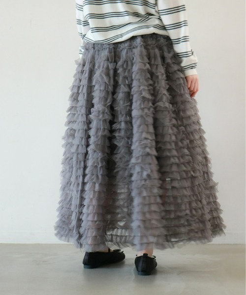 mic by Olu. スカート ティアードチュールスカート : ZOZOTOWN Yahoo