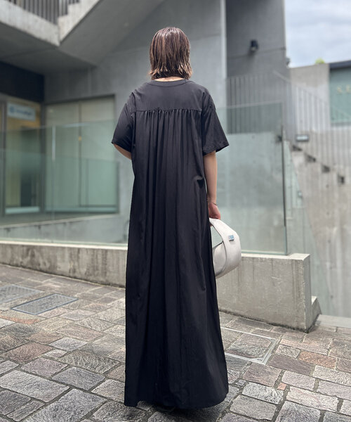 「un dix cors」 半袖ワンピース FREE ブラック レディース_画像7