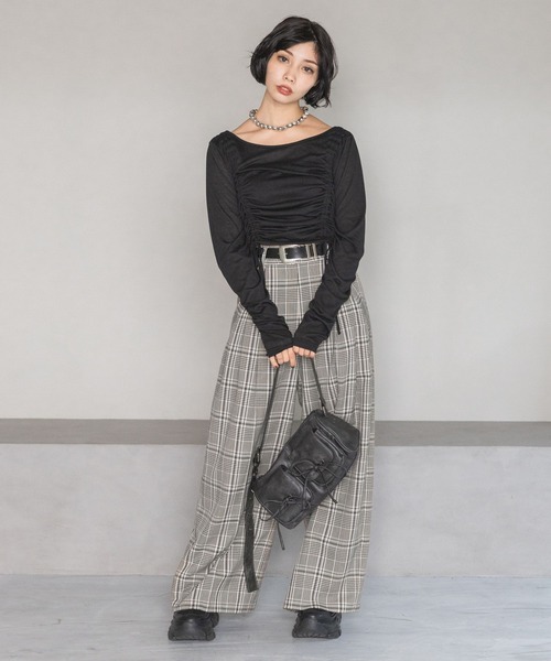 PAGEBOY（ページボーイ） 長袖カットソー FREE ホワイト レディース