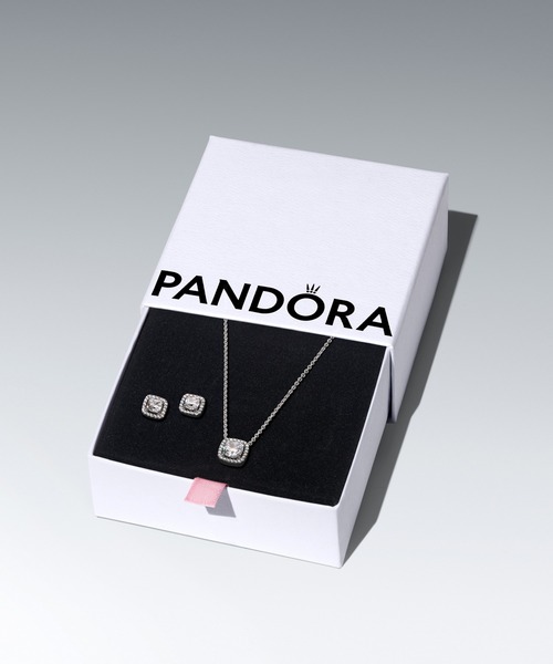 PANDORA（パンドラ） ネックレス ハロー ペンダント コリエ ネックレス