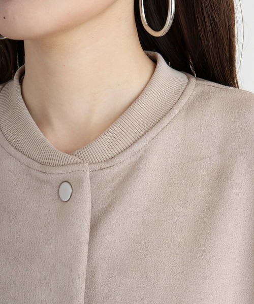 「mitis」 スタジャン M モカ レディース_画像2