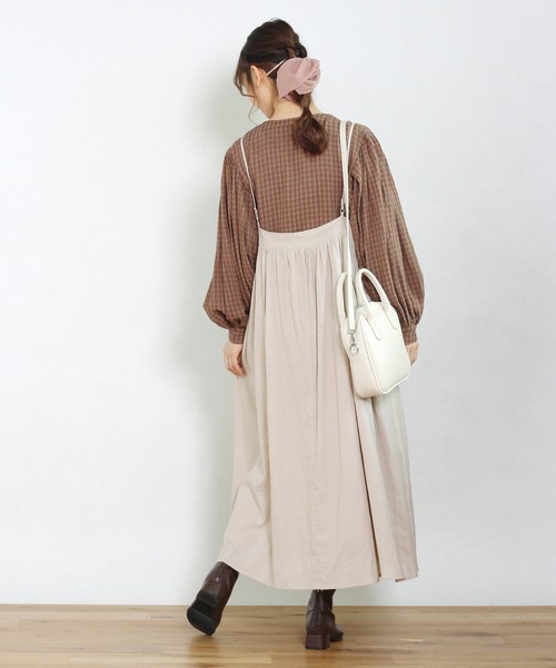 「Crisp」 キャミソールワンピース FREE ベージュ レディース_画像7